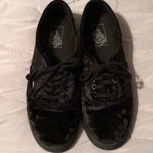 VANS velvet skater shoes